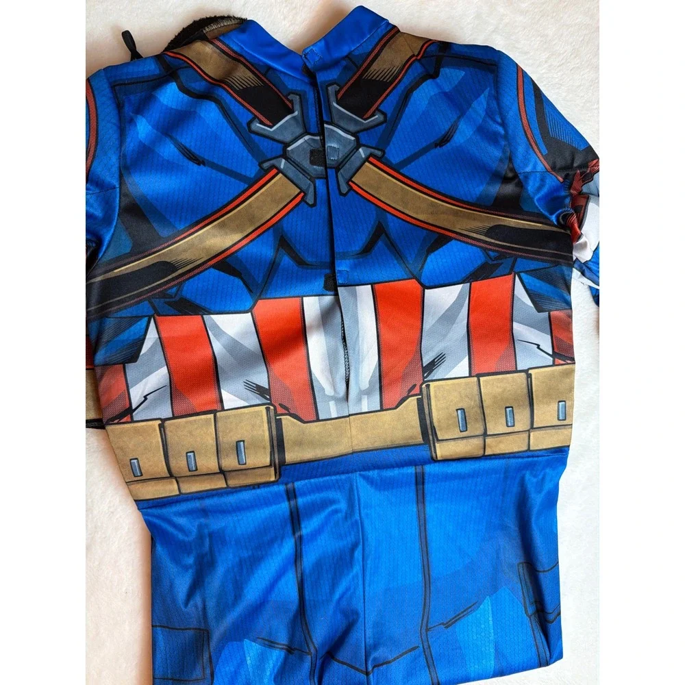 Marvel Avengers Captain America Costume Kids Medium JWC3631 Blue Superhero suit